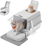 Kattenbak Gesloten Grijs RVS bak XL  tot 15kg 40x60x38cm, Dieren en Toebehoren, Ophalen of Verzenden, Nieuw, Gesloten