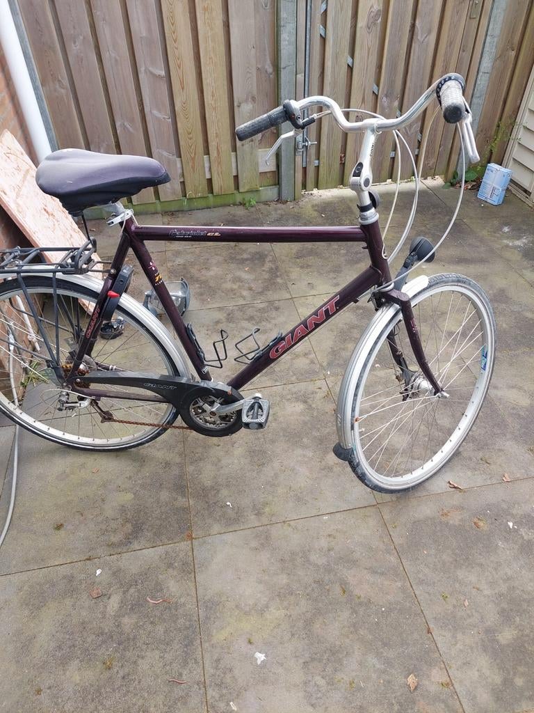 Giant herenfiets met handrem en versnellingen, Fietsen en Brommers, Fietsen | Heren | Herenfietsen, Ophalen, Gebruikt, Giant, Versnellingen