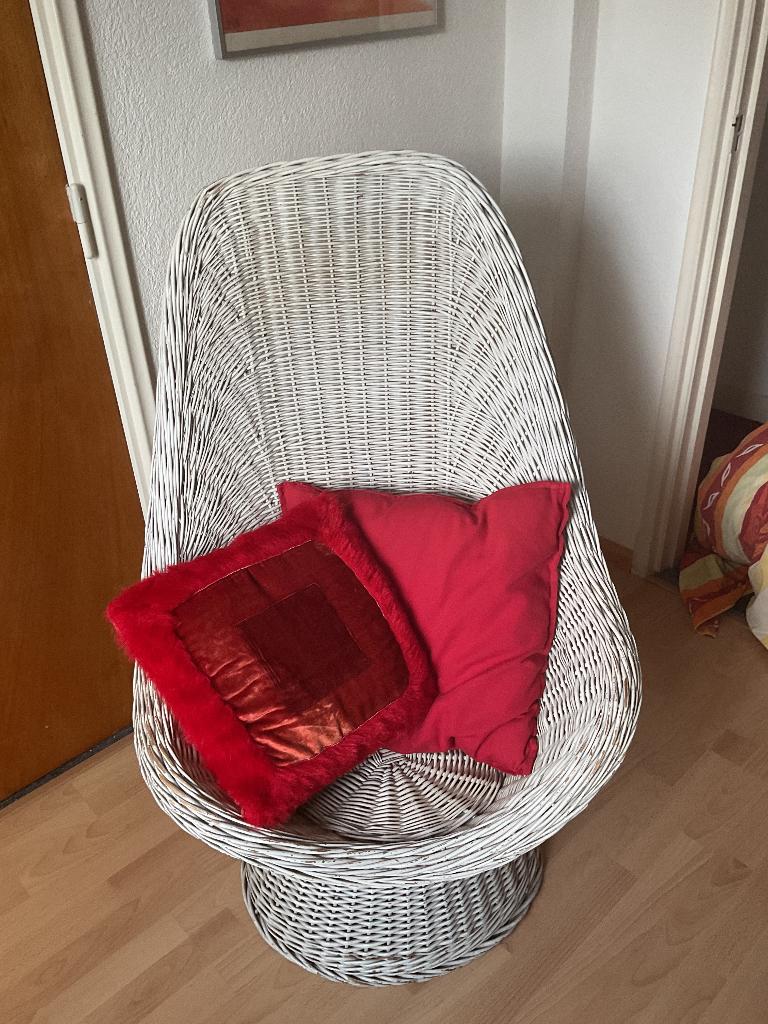 PITRIETEN VINTAGE STOEL, Gebruikt, Wit, Ophalen of Verzenden, VINTAGE