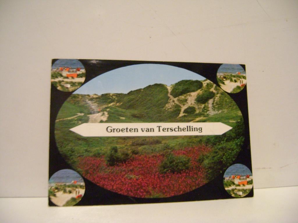 Ansichtkaart Groeten van Terschelling uit 1976, Ophalen of Verzenden, 1960 tot 1980, Gelopen, Waddeneilanden