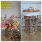 Rattan wasmand / of bloemenmand riviera maison, Verzenden, Rechthoekig, Riet