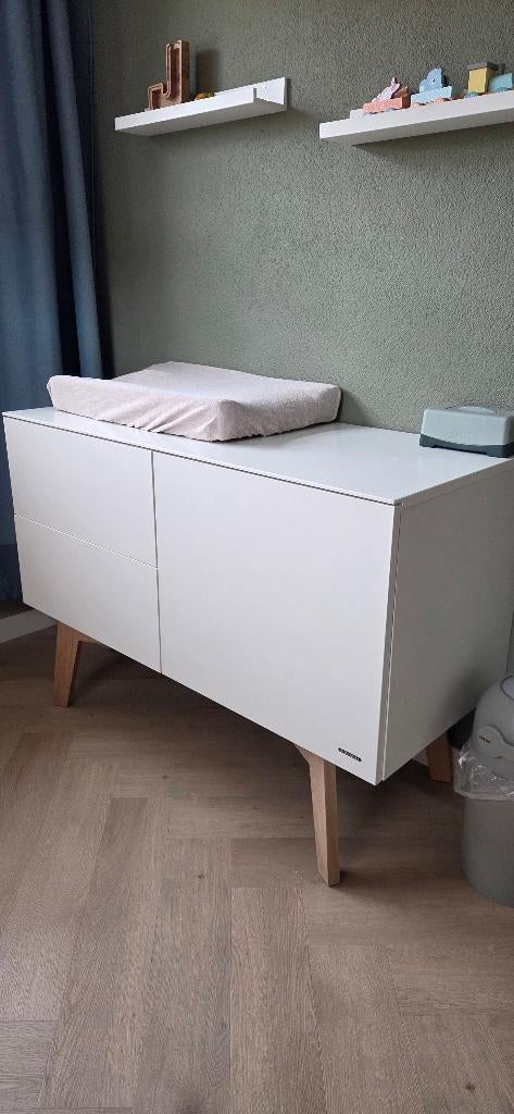 Babykamer Kidsmill sixties wit, Kinderen en Baby's, Kinderkamer | Complete kinderkamers, Ophalen, Zo goed als nieuw, Jongetje of Meisje