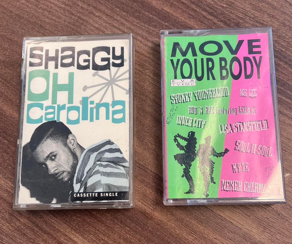 2 originele voorbespeelde cassette bandjes, Cd's en Dvd's, Cassettebandjes, Ophalen of Verzenden, Zo goed als nieuw, Overige genres