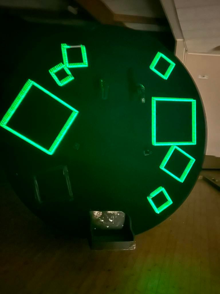 Draaiplateau met LED verlichting voor praalwagen, Ophalen, Gebruikt, Versiering, Carnaval