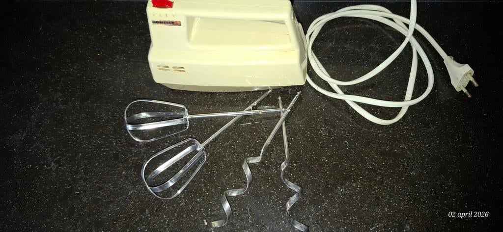 Retro philips handmixer, Witgoed en Apparatuur, Keukenmixers, Minder dan 1 liter, Ophalen, Gebruikt, 3 snelheden of meer