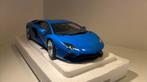 Lamborghini Aventador s bleu autoart 1.18, Ophalen of Verzenden, Autoart, A, A