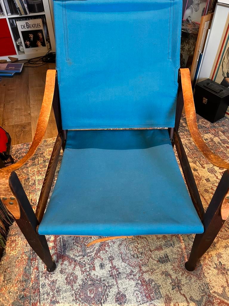 Kaare Klint Safari stoel Denmark vintage, Ophalen of Verzenden