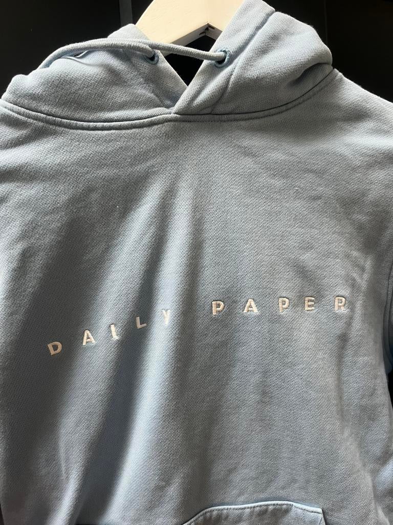 Daily paper hoodie, Blauw, Ophalen of Verzenden, Zo goed als nieuw, Maat 34 (XS) of kleiner