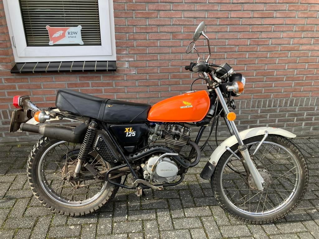 HONDA XL 125 (vroeg model), Motoren, 125 cc, Toermotor, 1 cilinder