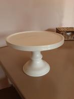 Riviera Maison Taartplateau - Crème Wit 25 cm breed, Ophalen, Gebruikt