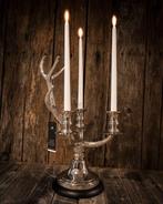 NIEUW KANDELAAR Eichholtz Candle Holder Anderson Flamant, 25 tot 50 cm, Eichholtz, Nieuw, Grijs