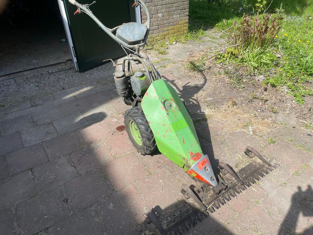 Agria Vingerbalk maaier - Robuust en functioneel jaren 60, Tuin en Terras, Ophalen, Gebruikt, Balkmaaier, Benzine-grasmaaier