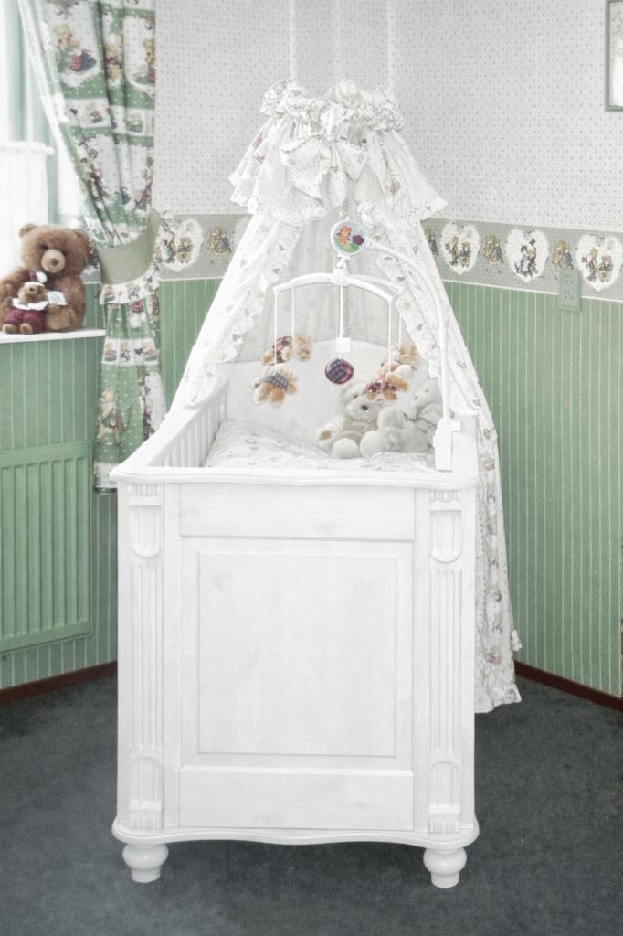 Complete massief houten babykamer, Huis en Inrichting, Slaapkamer | Complete slaapkamers, Gebruikt, Eenpersoons, Ophalen