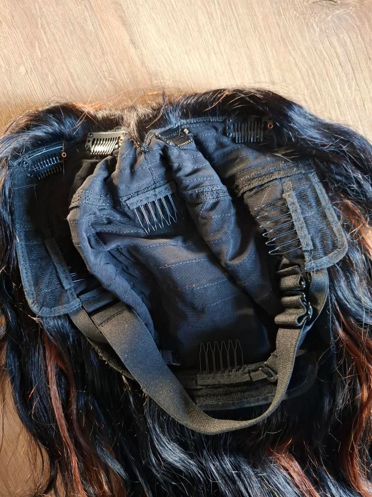 V part wig Echt Haar, Ophalen of Verzenden, Nieuw, Pruik of Haarverlenging