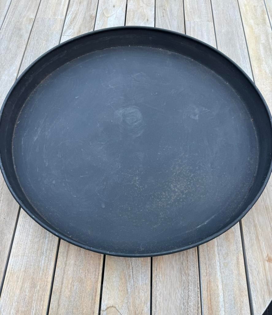 Metalen dienblad rond 70 cm, Ophalen, Zo goed als nieuw, Rond, Metaal