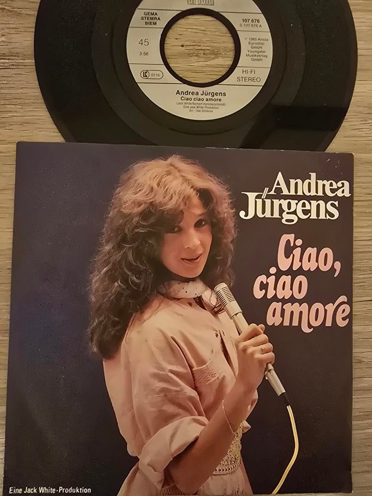 Andrea Jurgens/ ciao,ciao amore, Ophalen of Verzenden, Gebruikt, Overige formaten, Levenslied of Smartlap