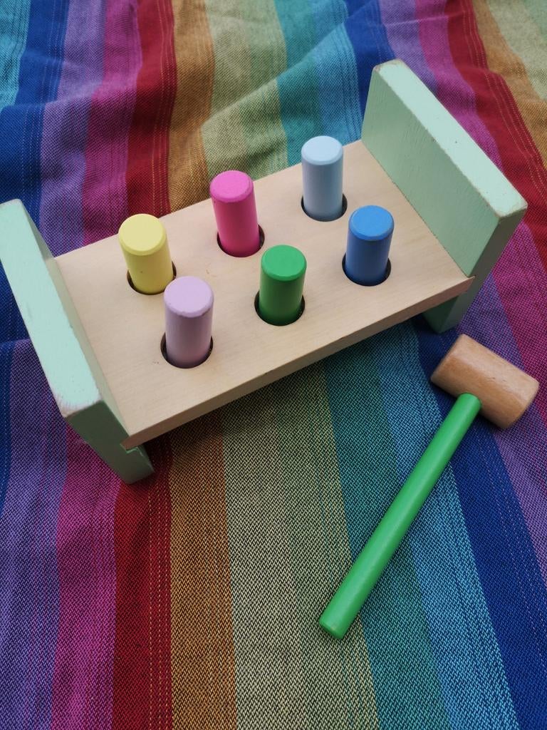 Hema Hammertje Tik Speelgoed hout, Kinderen en Baby's, Speelgoed | Houten speelgoed, Ophalen of Verzenden, Gebruikt, Overige typen