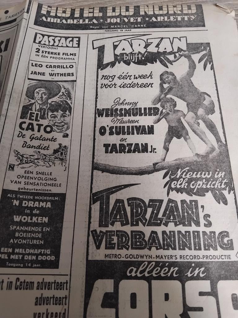 30er jaren kranten gedeeltes, Verzamelen, Ophalen of Verzenden, 1920 tot 1940, Krant