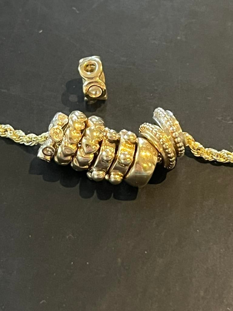 Pandora 14 krt gouden spacers., Ophalen of Verzenden, Zo goed als nieuw, Goud, Pandora