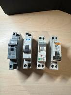 Set 4x B16 installatieautomaten 1P+N (Holec/Eaton) (1.1), Ophalen of Verzenden, Gebruikt