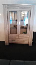 Set salon dressoir tvkast vitrinekast en spiegel, Ophalen, 25 tot 50 cm, Minder dan 100 cm