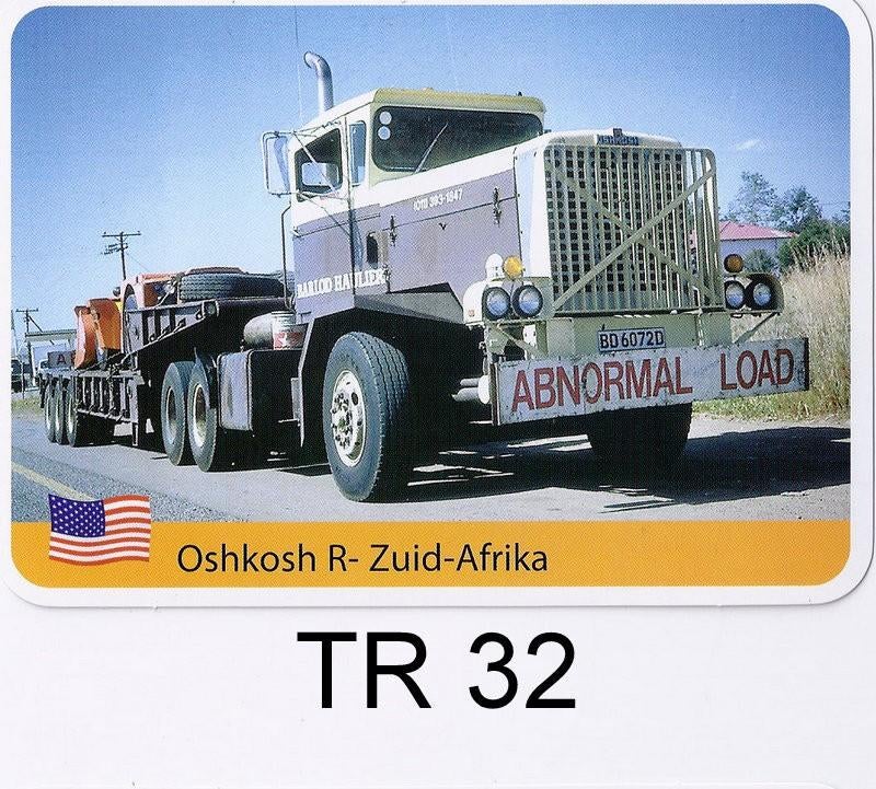 Tr32 autokaart oshkosh r -- zuid-afrika, Ophalen of Verzenden, Zo goed als nieuw, Auto's