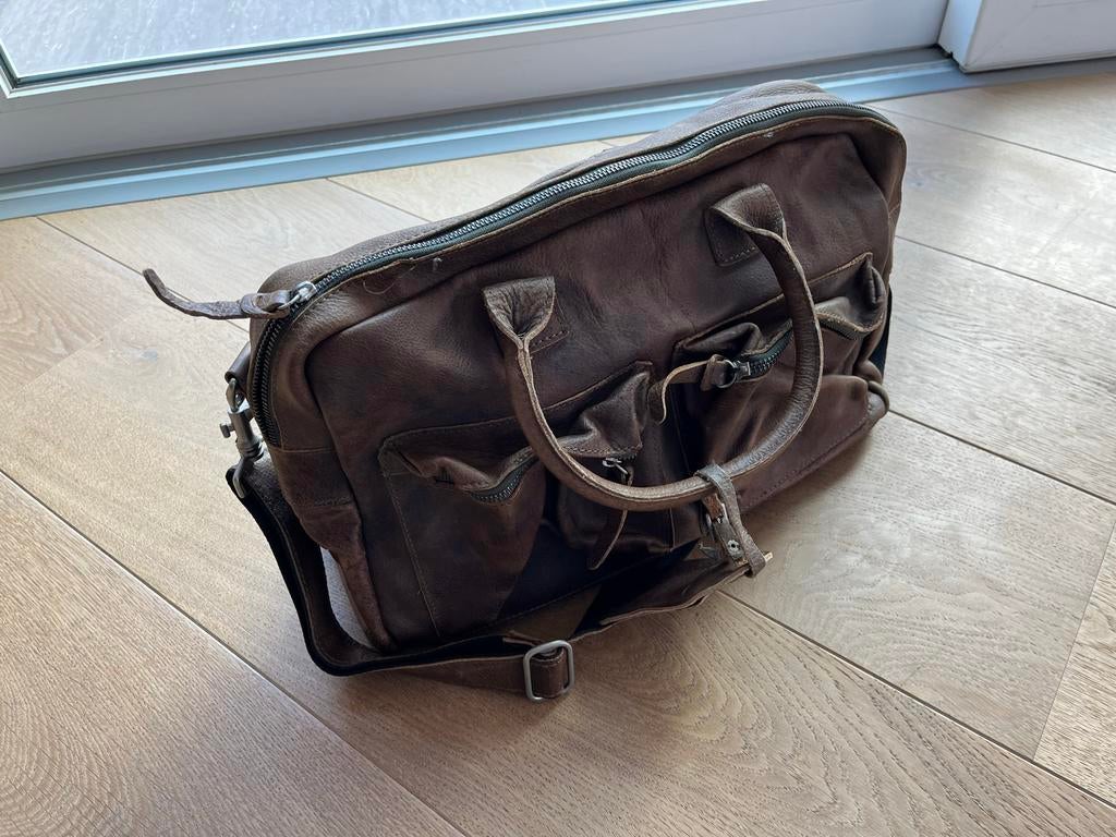 Cowboysbag bruine tas , Cowboys, Verzenden, Gebruikt, Bruin, Handtas