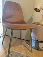 Roze stoel, poef en bureaulamp set, Gebruikt, Overige kleuren, Ophalen of Verzenden, Metaal