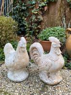 Stenen haan en kip, Tuin en Terras, Tuinbeelden, Ophalen of Verzenden, Gebruikt, Steen