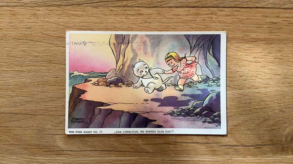 Kom Liezelotje, we moeten vlug zijn. Kaart nummer 11., Verzamelen, Ansichtkaarten | Themakaarten, Ophalen of Verzenden, 1940 tot 1960