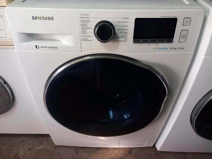 SAMSUNG Ecobubble 8Kg/6Kg Was-Droogcombinatie Incl.GARANTIE!, Witgoed en Apparatuur, Was-droogcombinaties, Zo goed als nieuw, 6 tot 8 kg