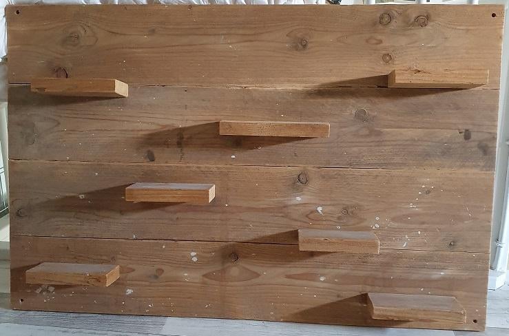 steigerhout wandbord, Ophalen, Hout, Vintage, 188 cm
