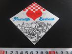 sticker Tilburg Hartelijk Brabant  streek VVV Hart van Brab*, Ophalen, Zo goed als nieuw