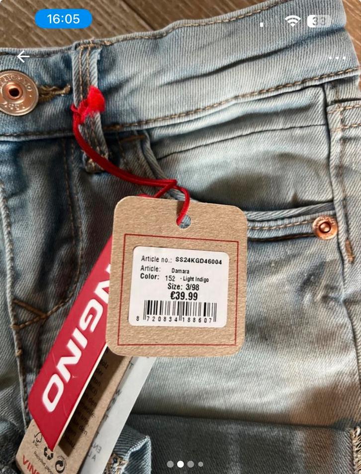 Virginio jeans short maat 98 nieuw met prijskaartje, Kinderen en Baby's, Kinderkleding | Maat 98, Nieuw, Jongen of Meisje, Broek