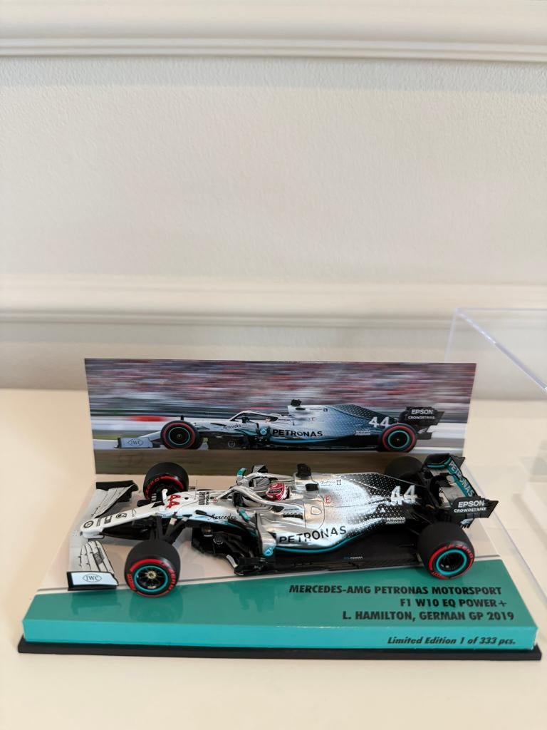 Minichamps 1:43 Hamilton Mercedes W10 German GP 2019, Ophalen of Verzenden, Nieuw, Auto, MiniChamps