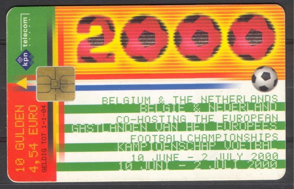 EK voetbal 2000 Nederland / België, Verzamelen, Telefoonkaarten, Verzenden, Nederland