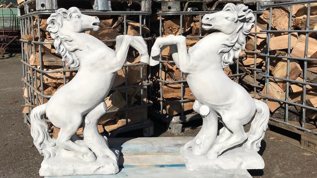 ‼️Springpaard 100cm Paard Hengst Ruin  Andalusische paarden, Tuin en Terras, Tuinbeelden, Ophalen of Verzenden, Nieuw, Beton, Dierenbeeld