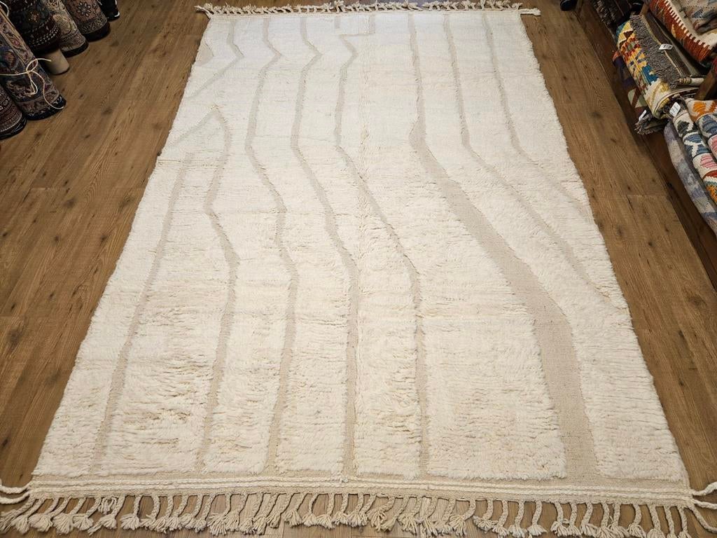 Handgeknoopt oosters tapijt Berber Beni Mrirt 298x198, Info@SlatsAntiek.nl, 150 tot 200 cm, Vof Slats Antiek, Ophalen of Verzenden