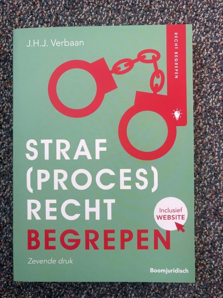Straf(proces)recht Begrepen - Zevende druk, Boeken, Boomjuridisch, Zo goed als nieuw, Alpha, HBO