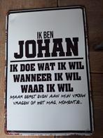 Metalen bord voor in mancave, Huis en Inrichting, Woonaccessoires | Tekstborden en Spreuken, Ophalen