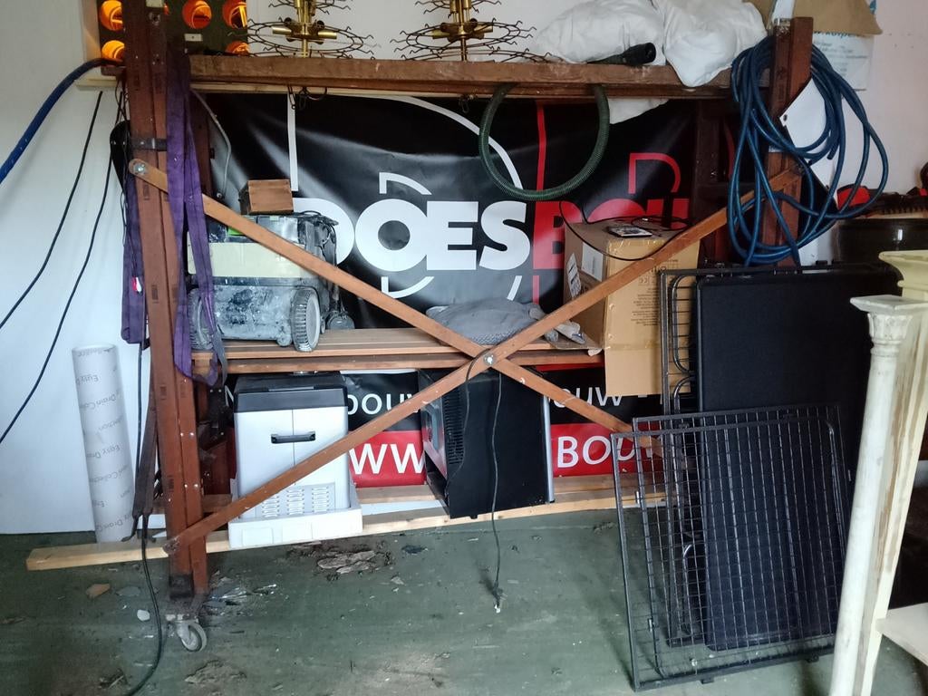 Oude schilders steiger / roomdivider / kast., Ophalen of Verzenden