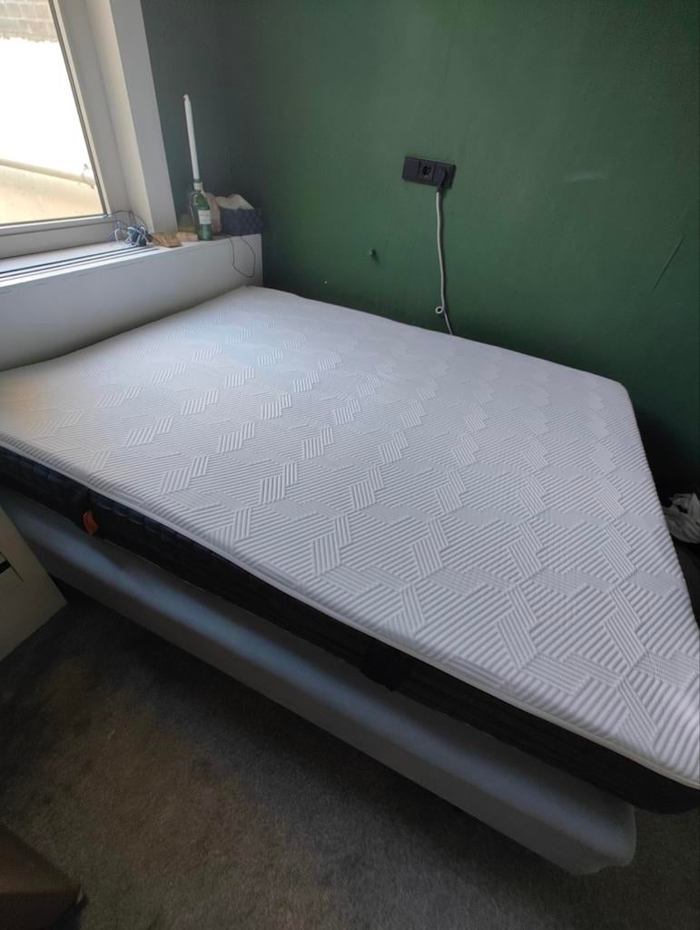 Boxspring met topper (IKEA Sultan) - 180x200 cm, Ophalen, Gebruikt, Tweepersoons, 180 cm