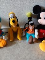 Originele Disney Knuffels: Mickey, Donald, Goofy, Pluto, Ophalen of Verzenden