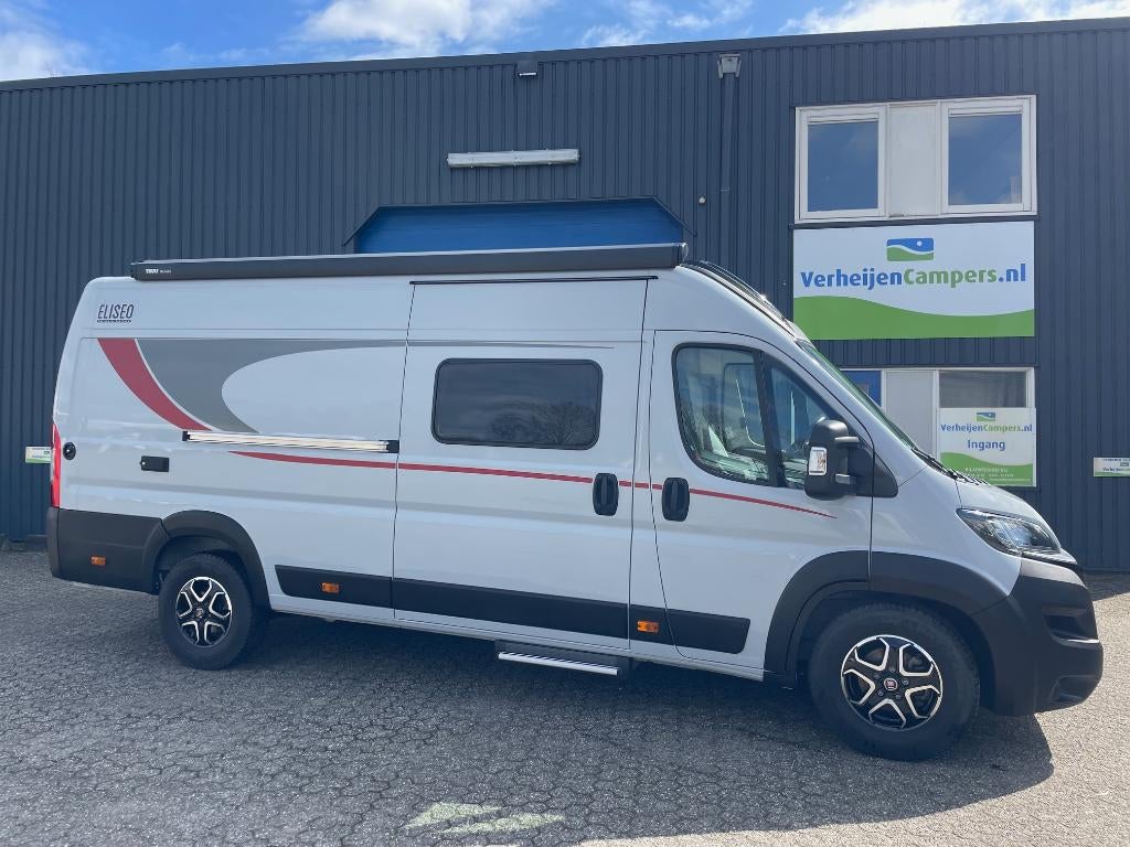 Bürstner Eliseo 640/642 met LENGTEBEDDEN en AUTOMAAT!, Automaat, Buscamper of Camperbus, Fiat, Tot en met 2