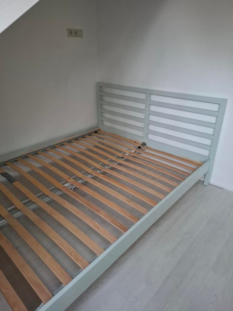 Houten bed Tarva 1.60 breed, Ophalen, Gebruikt, Tweepersoons, 160 cm