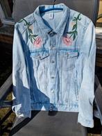 La Belle Vie geborduurd spijkerjas H&M &denim 44, H&M, Blauw, Maat 42/44 (L), Ophalen of Verzenden