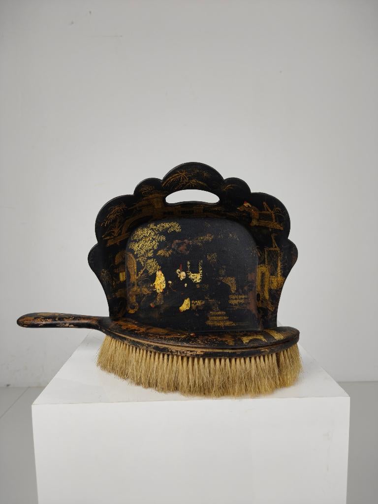 19e-eeuwse Franse Chinoiserie papier-maché silent butler, Antiek en Kunst, Ophalen of Verzenden