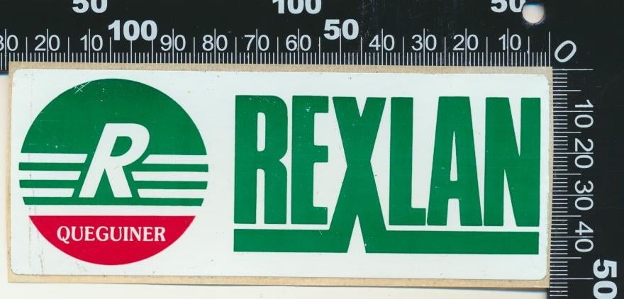 Sticker: Rexlan, Verzamelen, Stickers, Zo goed als nieuw, Bedrijf of Vereniging, Ophalen of Verzenden