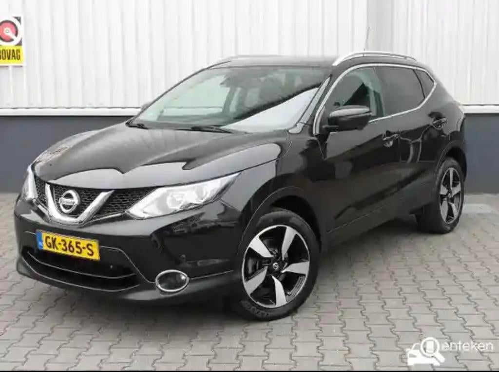 Nissan Qashqai 1.2 85KW 2015 Zwart. Mega netjes, weinig KM!, Auto's, Voorwielaandrijving, Stof, 4 cilinders, 116 pk