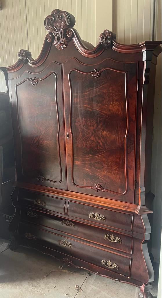 Antieke Barok Stijl Kast - Prachtig Houten Dressoir, Ophalen